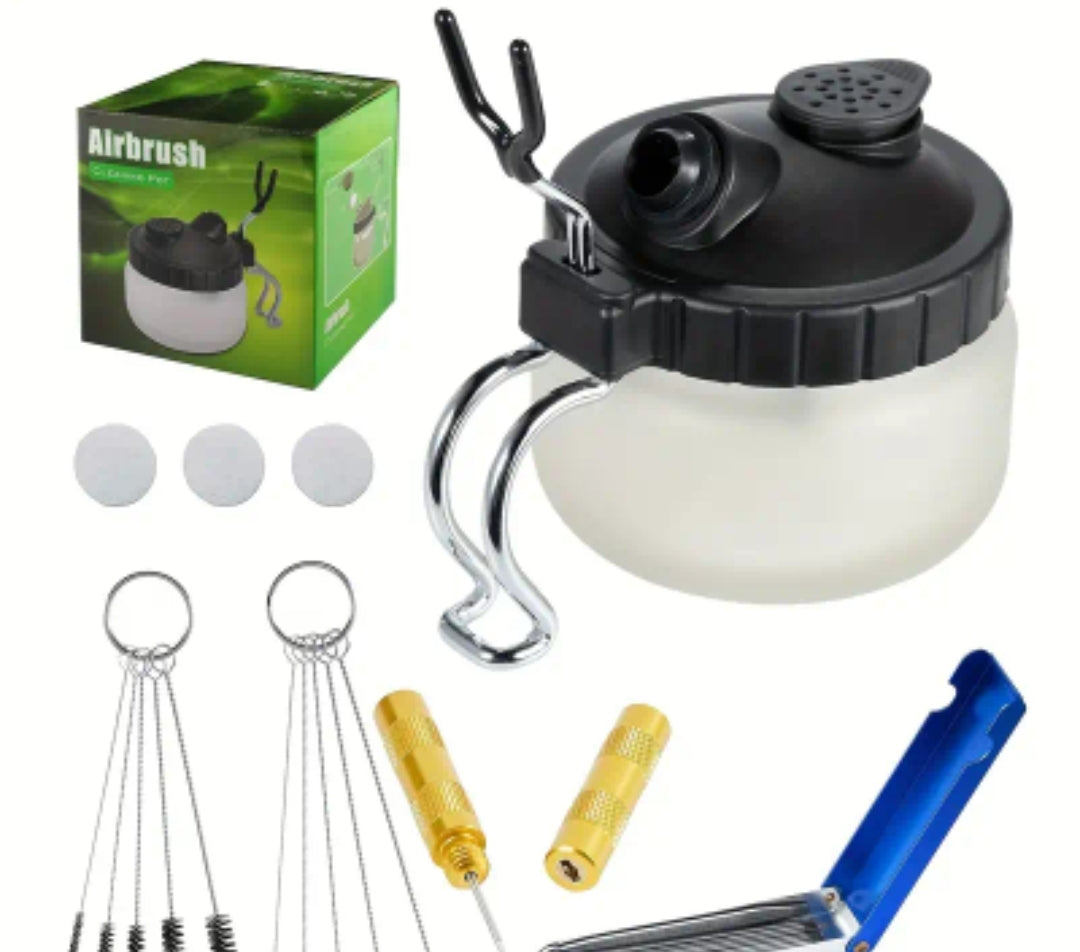 Airbrush Cleaning pot set