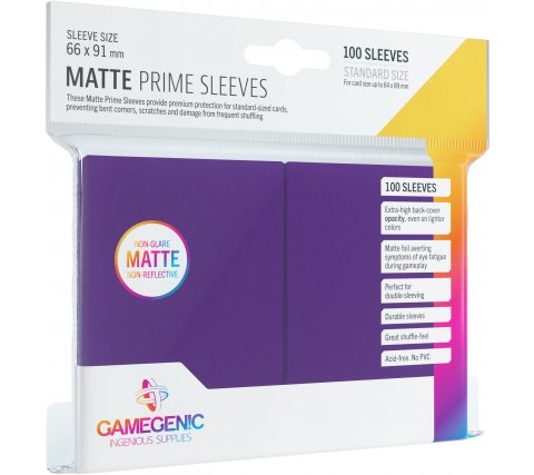 Gamegenic Matte Prime Purple Sleeves