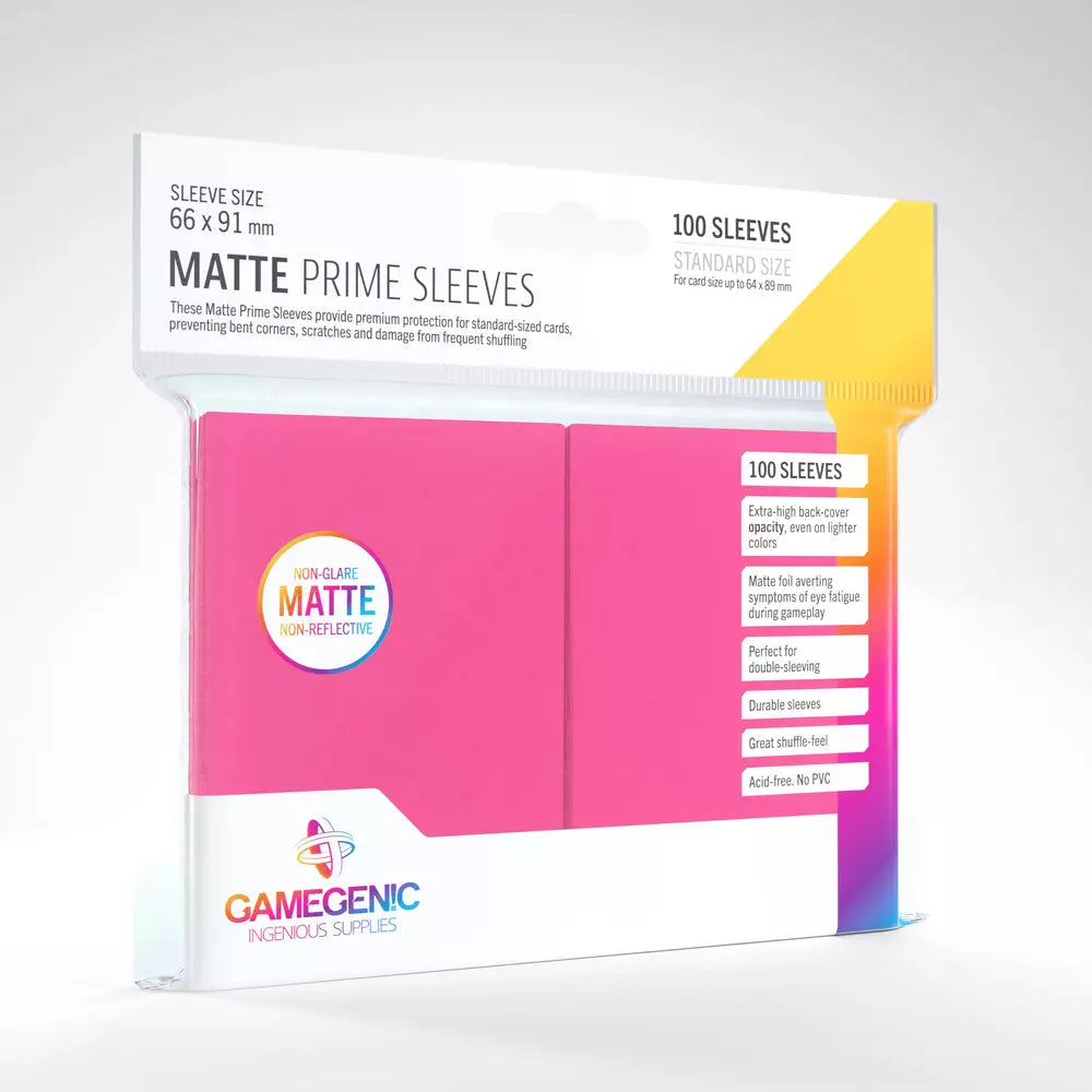 Matte Prime Pink Sleeves Gamegenic