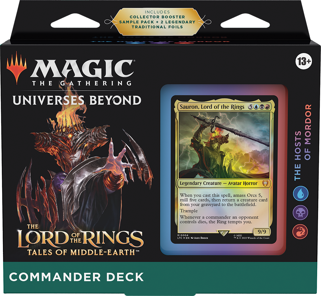 Magic LOTR The Hosts of Mordor Commander deck