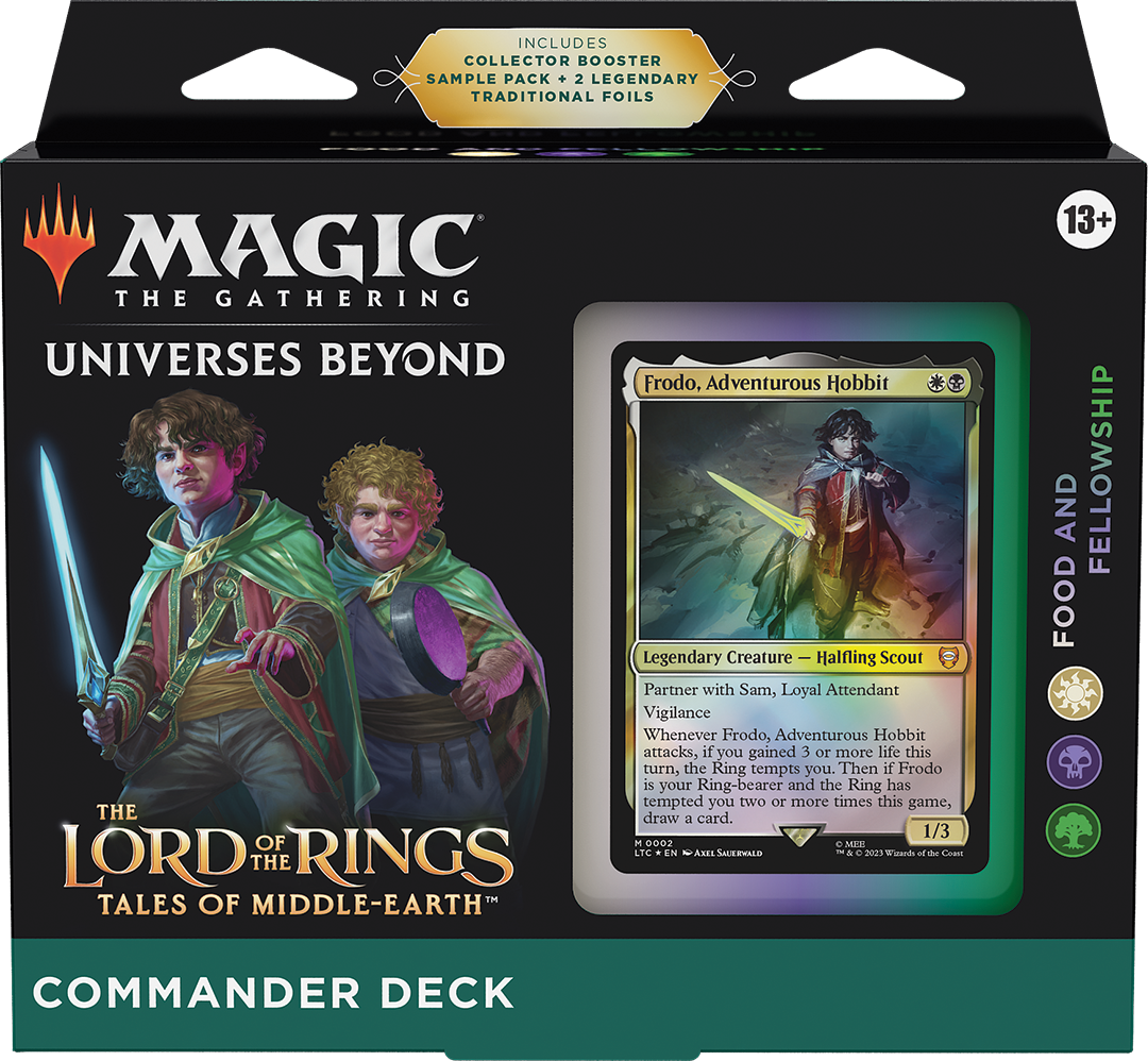 Magic LOTR Food And Fellowship Commander deck
