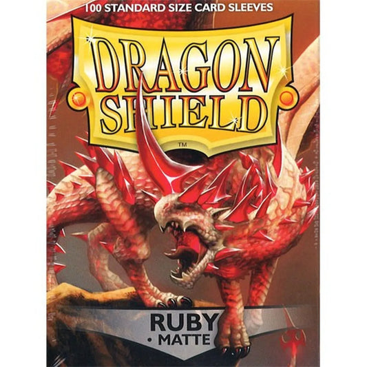 Matte Ruby Dragon Shield (100)