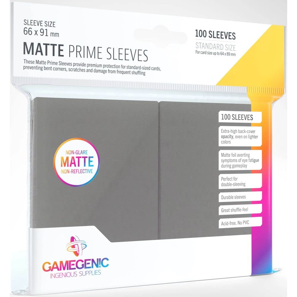 Matte Prime Gray Sleeves Gamegenic