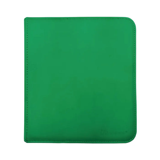 Vivid 12-Pocket Green Zippered Pro Binder Portfolio