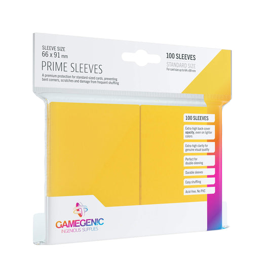 Matte Prime yellow sleeves gamegenic