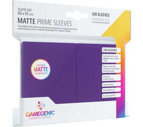 Matte Prime purple sleeves gamegenic