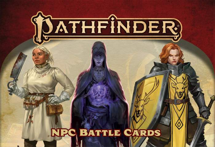 Pathfinder RPG 2nd Edition: NPC Battle Cards (110)