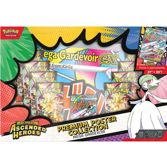 Pokemon Ascended Heroes Premium Poster Collection - Mega Lucario or Mega Gardevoir