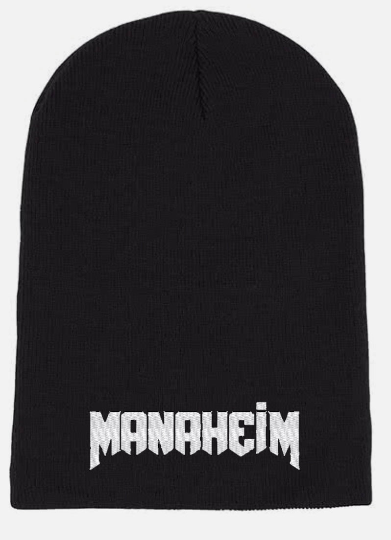 Manaheim Hat - Black Long Beanie 