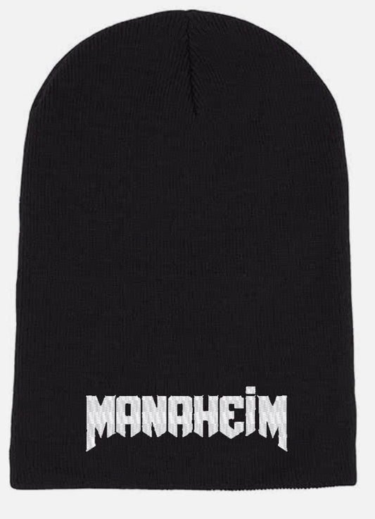 Manaheim Hat - Black Long Beanie 