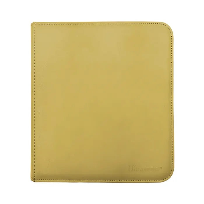 Vivid 12-Pocket Yellow Zippered Pro Binder Portfolio