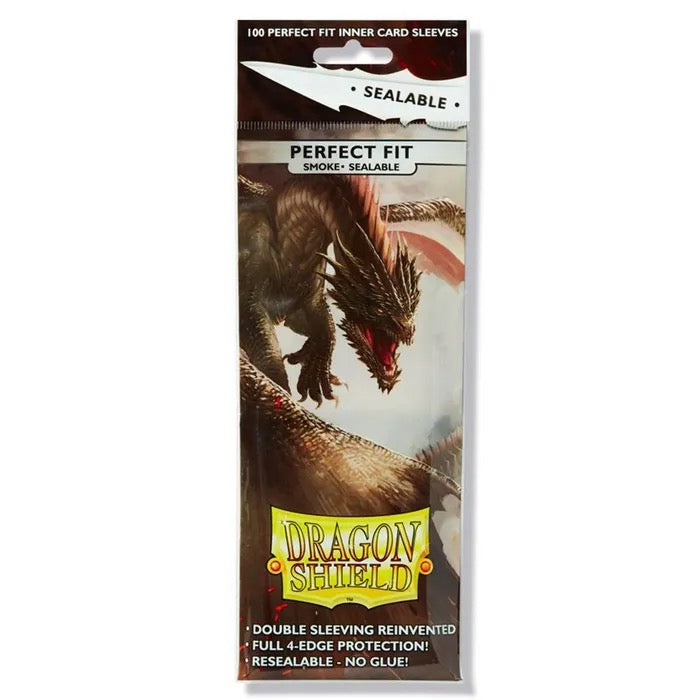 Dragon Shield Smoke Perfect Fit Sealable Inner Sleeves (100)