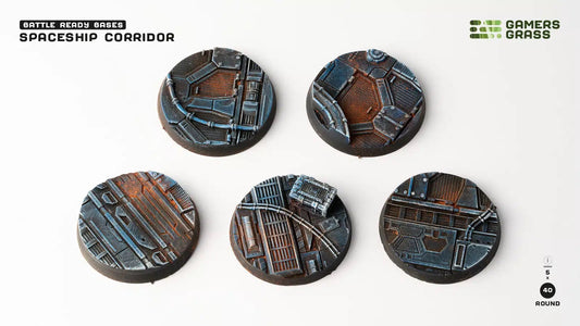 GamersGrass Spaceship Corridor Bases, Round 40mm (x5)