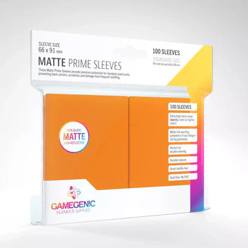 Matte Prime Orange Sleeves Gamegenic