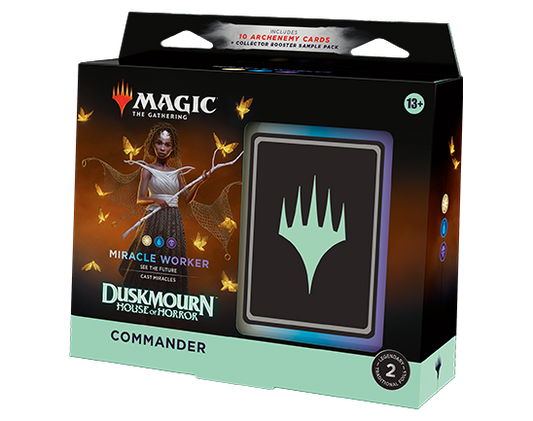 Magic Duskmourn Miracle Worker Commander Deck