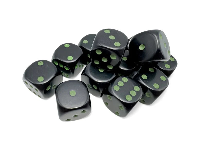 Chessex Opaque Black/Green