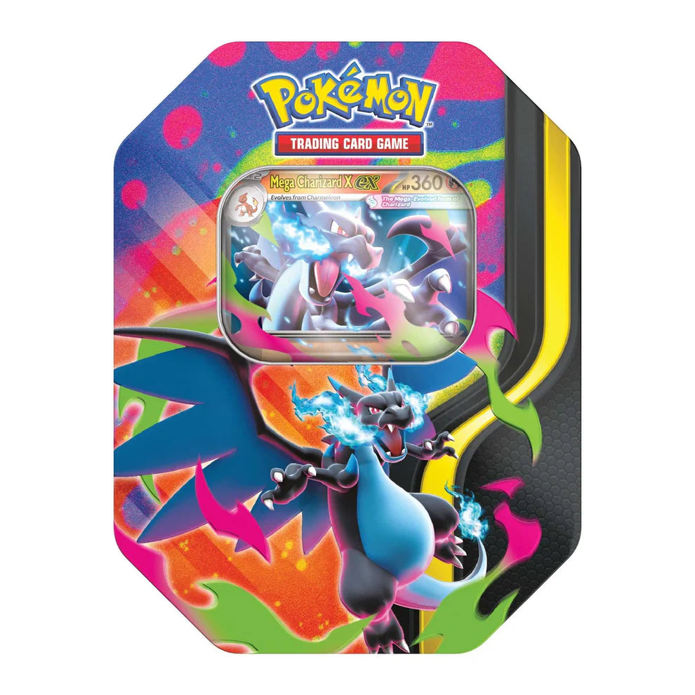 Pokemon Mega Charizard X ex Tin
