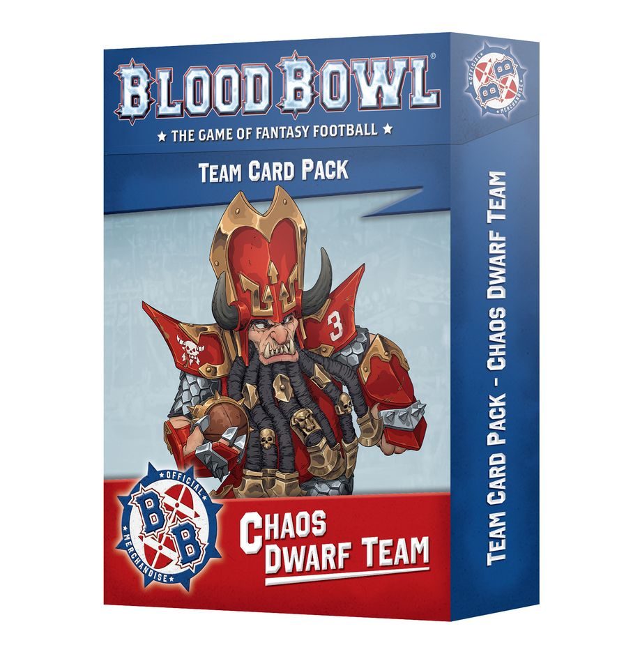 BLOOD BOWL CHAOS DWARF CARDS