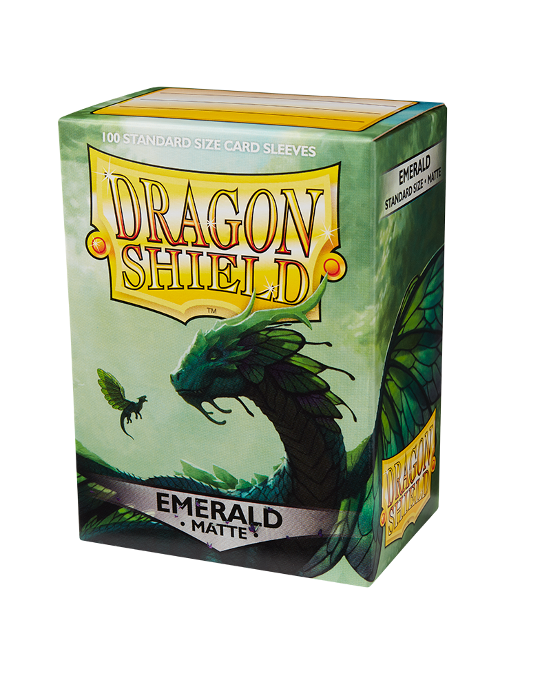 Dragon Shield Matte Emerald (100 ct)