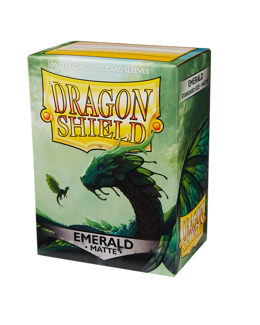 Dragon Shield Matte Emerald (100 ct)