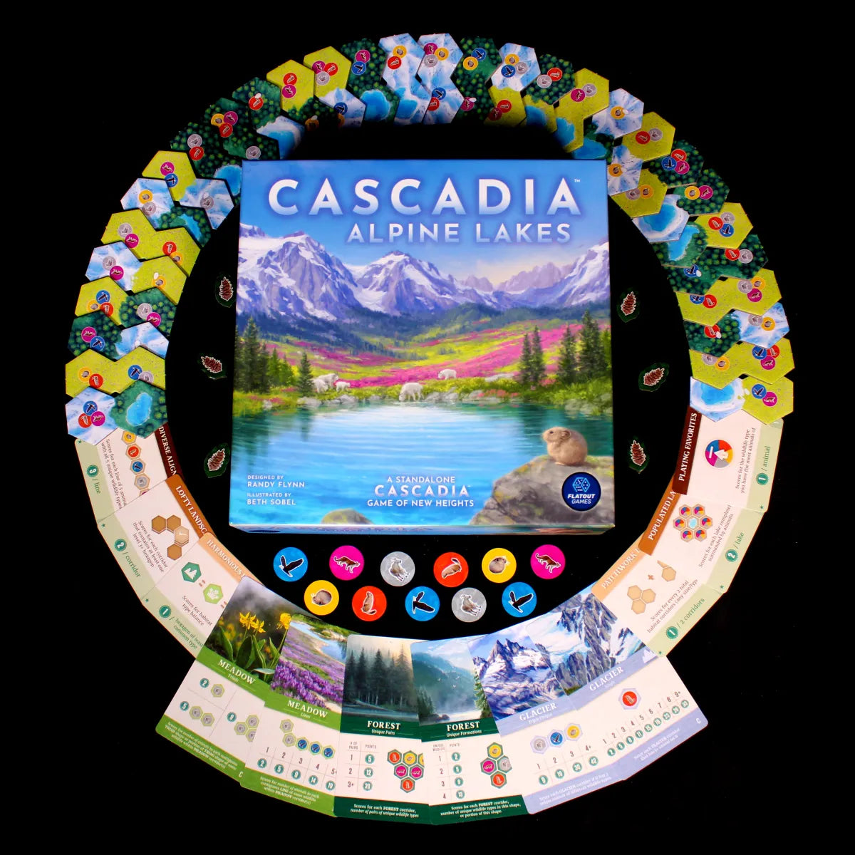 Cascadia Alpine Lakes Brettspill