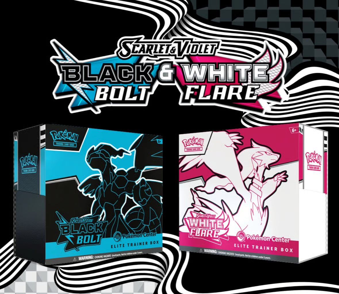 Pokemon SV10.5 Black Bolt & White Flare Elite trainer box
