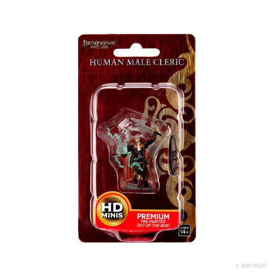 Pathfinder Battles: Premium Painted Figure - Human Cleric Male - EN