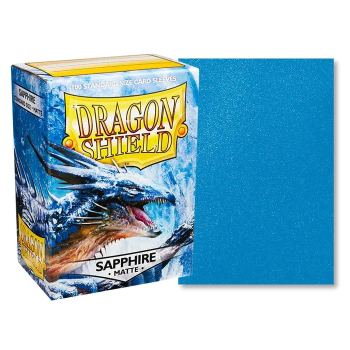 Dragon Shield Matte Sapphire (100 ct)