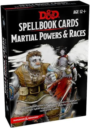 D&amp;D SpellBook Cards Martial Powers &amp; Races