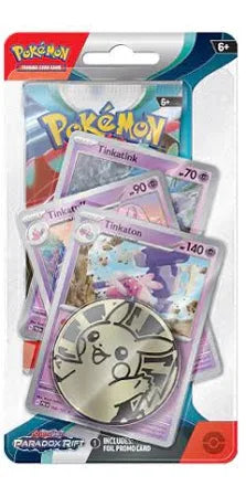 Pokémon TCG Scarlet &amp; Violet: Paradox Rift Premium Checklane Blister - Tinkatink, Tinkatuff, Tinkaton