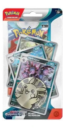 Pokémon TCG Scarlet &amp; Violet: Paradox Rift Premium Checklane Blister - Deino, Zweilous, Hydreigon