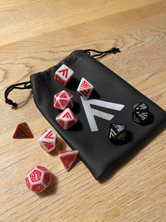 Quad dice set in bag