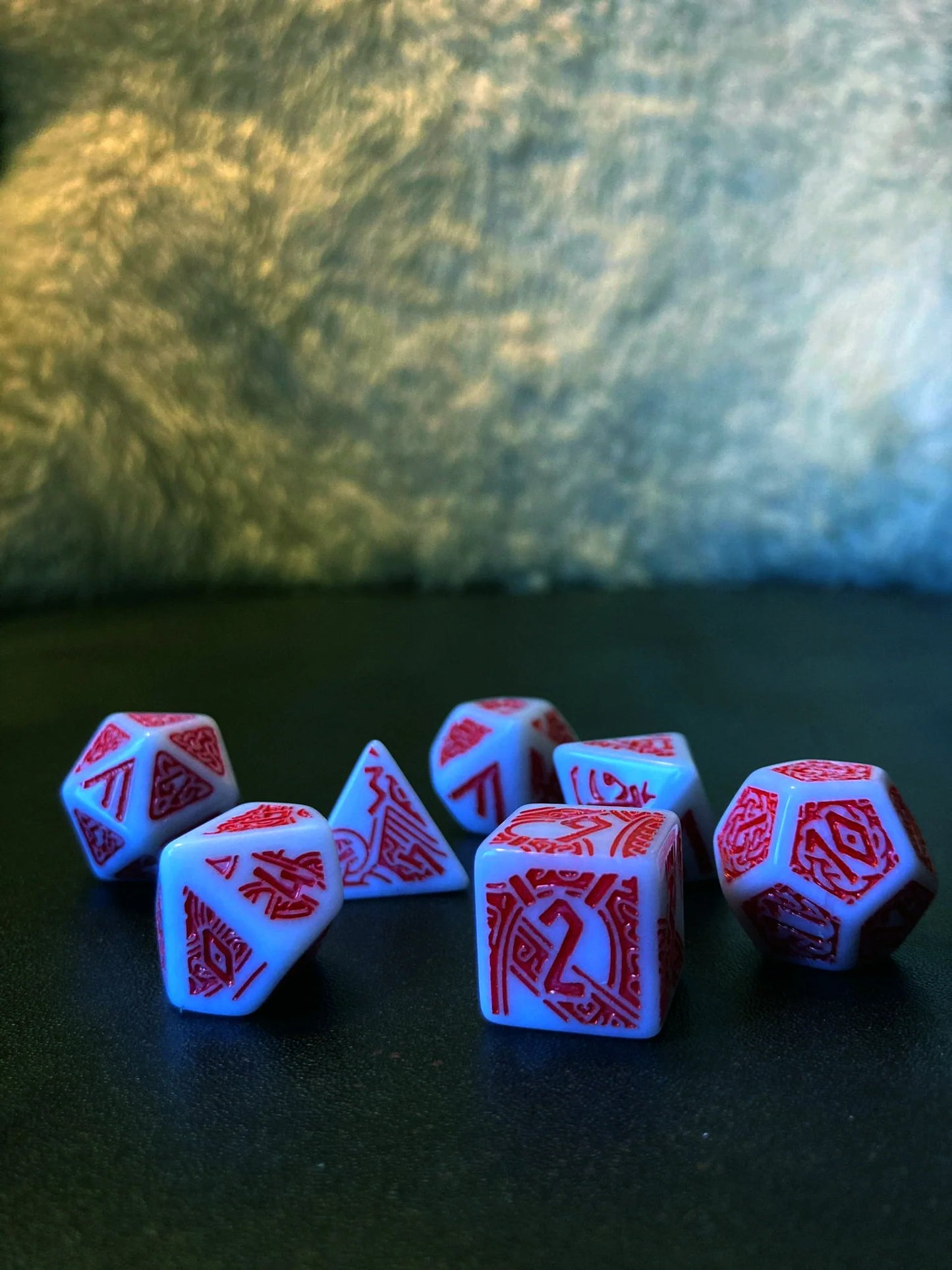 Quad dice set in bag