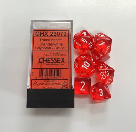 Die Set Orange/White Translucent (7)